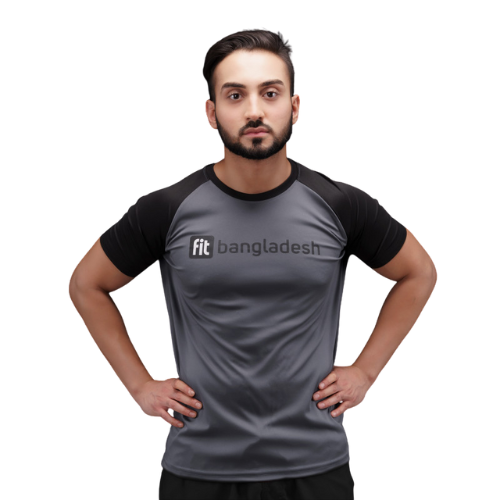 Classic Raglan Sleeve T-shirt - Gray